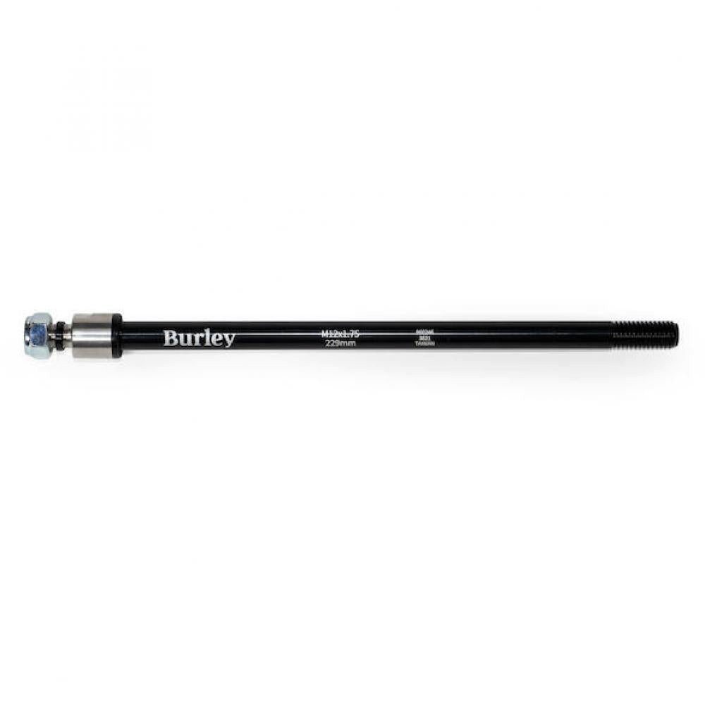 Burley Fahrradkinderanhänger Burley Steckachse für Anhänger M12x1.75, 229 mm Schwarz - stabile Verb