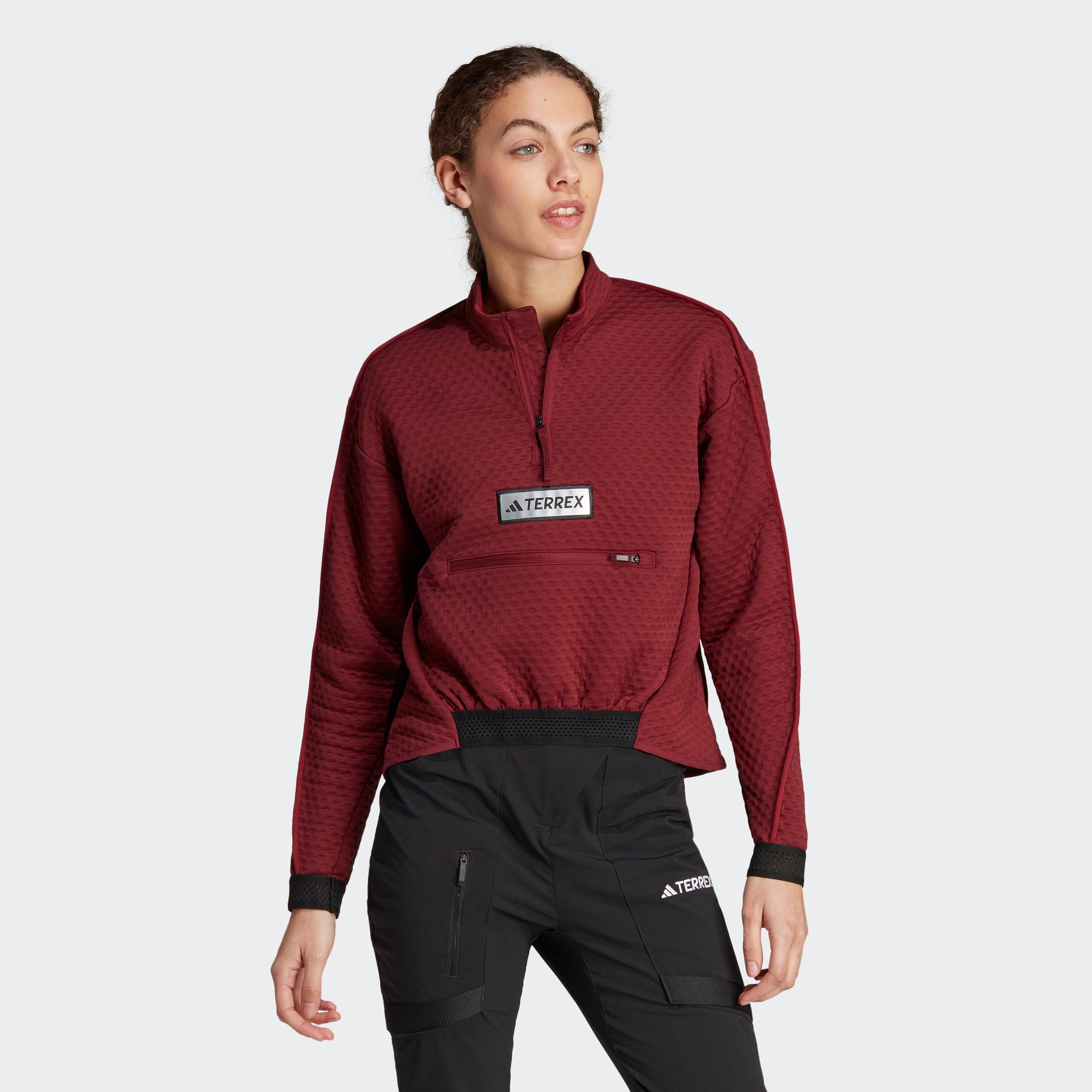 adidas TERREX Funktionsshirt TERREX UTILITAS HALFZIP FLEECEJACKE