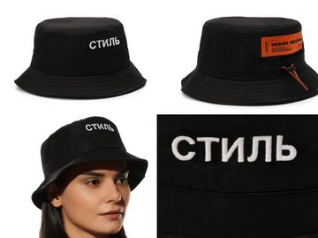 Heron Preston Baseball Cap HERON PRESTON CTNMB LOGO BUCKET HAT FISHERMAN HUT CAP FISCHERHUT KAPPE