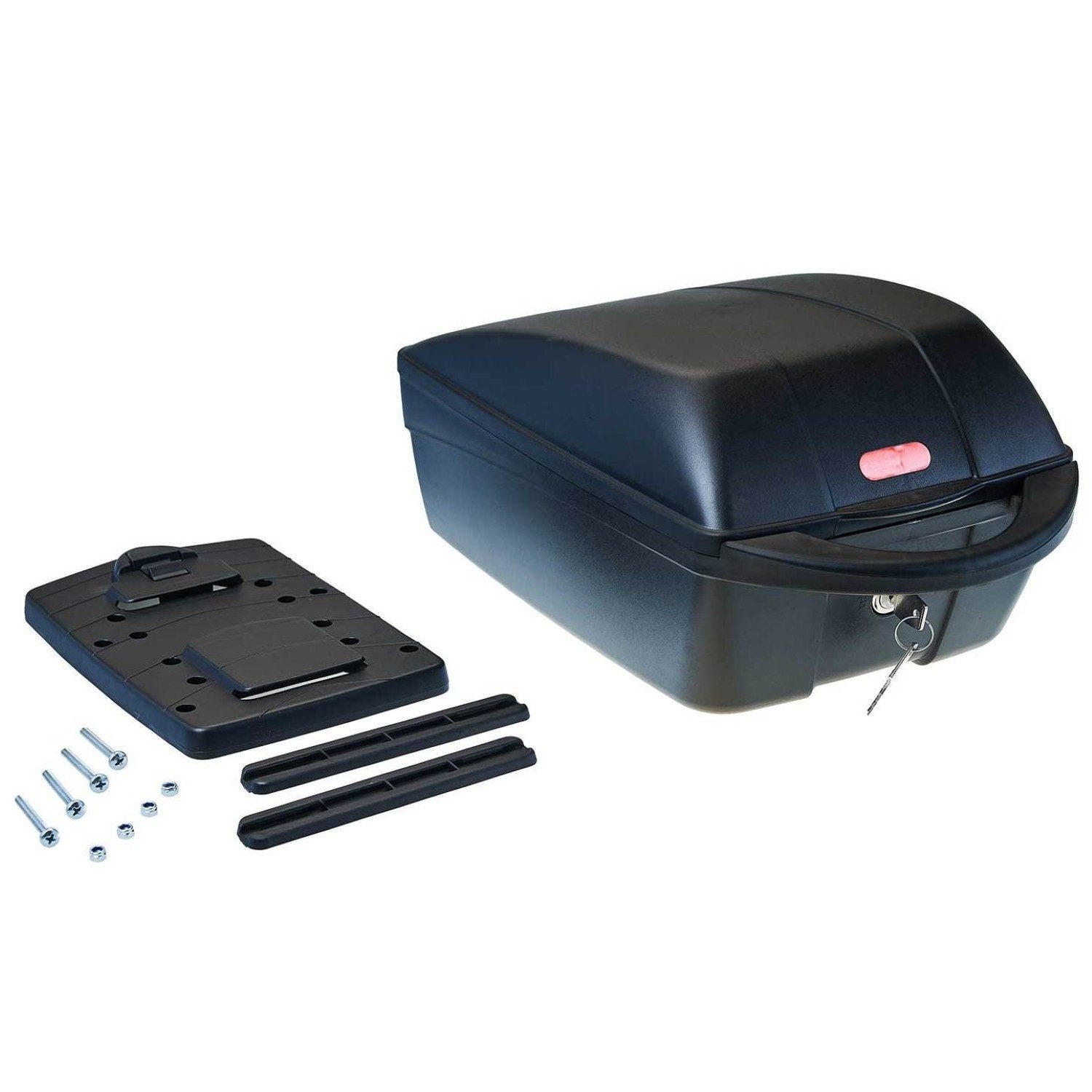 Diedrich Filmer GmbH Fahrradkoffer 2in1 Topcase 11L Fahrradkoffer Gepäckträger, Fahrradbox Box Top Case Helmkoffer Fahrrad-Helm Transportkoffer Griff