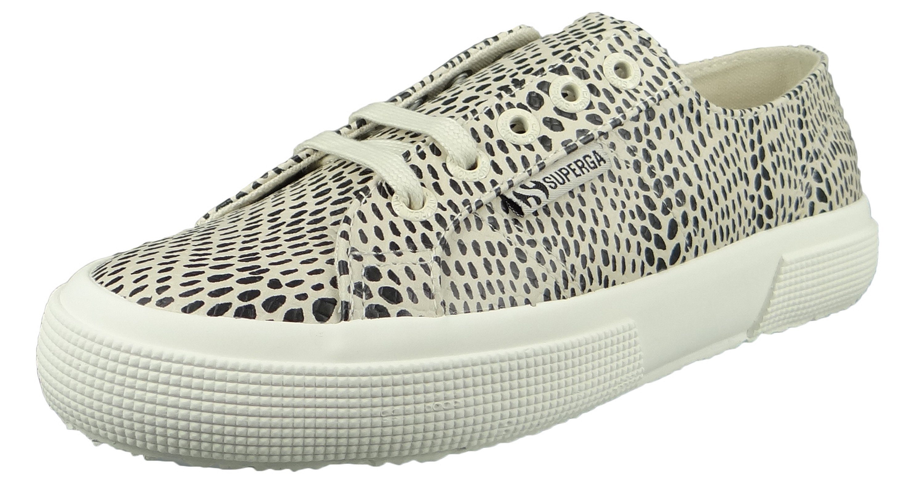 Superga S6111DW A15 beige gesso black dots Sneaker