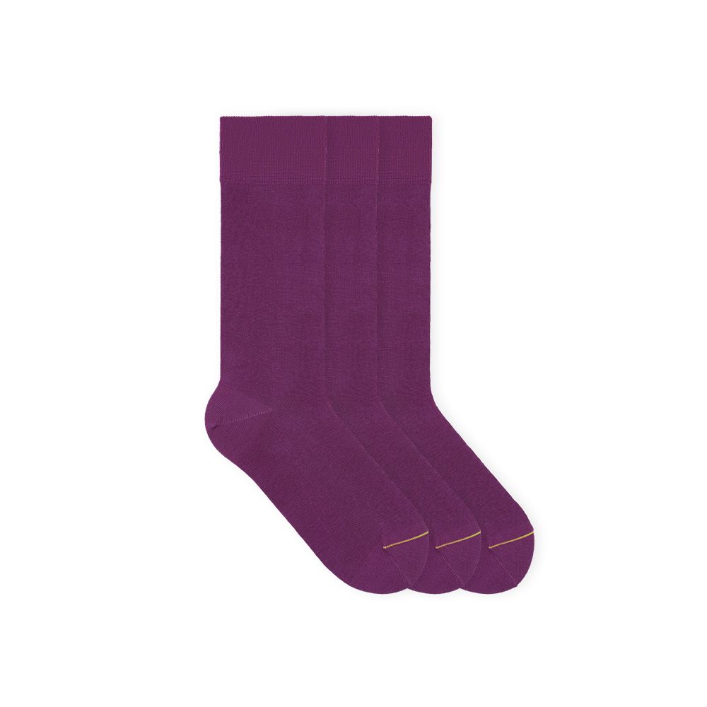 von Jungfeld Носки Classic Носки in Magenta, 3 Paar, (Set, 3-Paar, 3er-Pack)