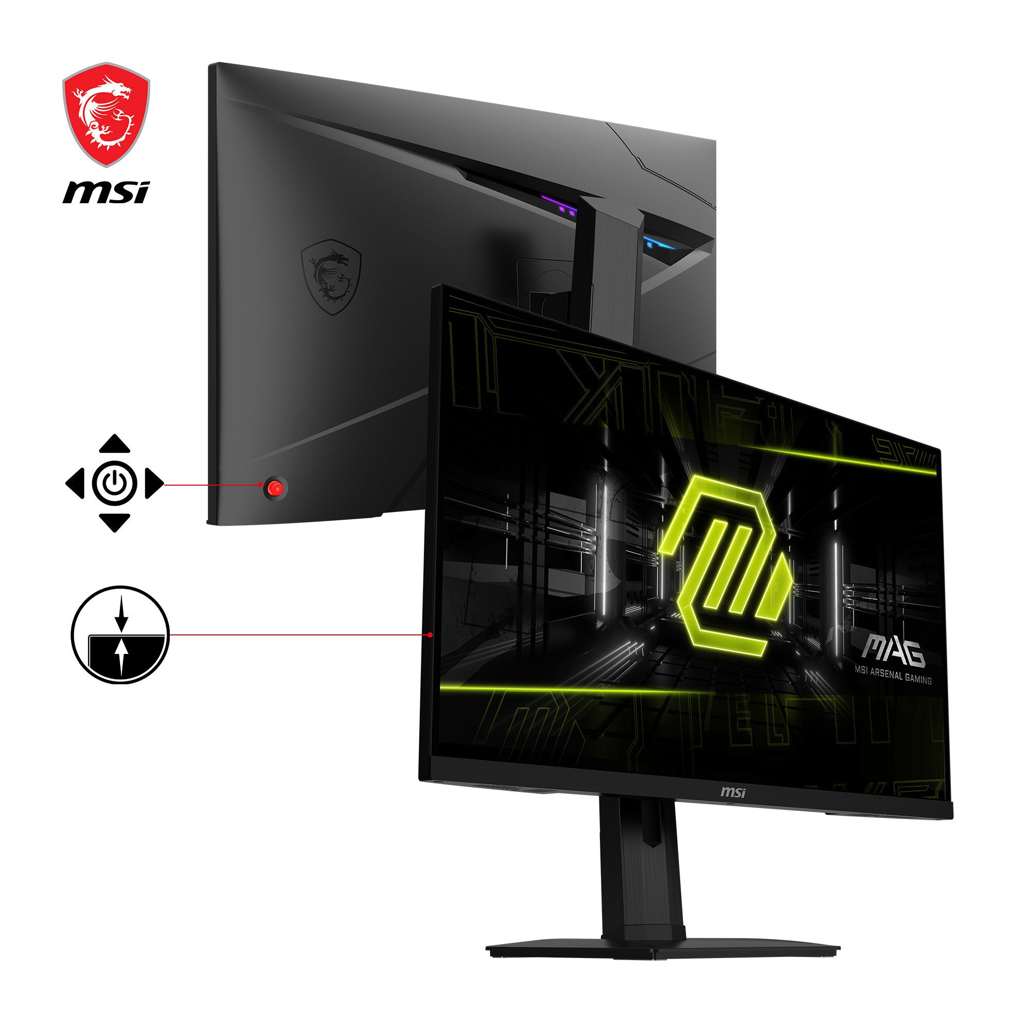 MSI MAG 274QRF QD Gaming-Monitor (69 cm/27 ", 2560 x 1440 px, WQHD, 1 ms Reaktionszeit, 180 Hz)
