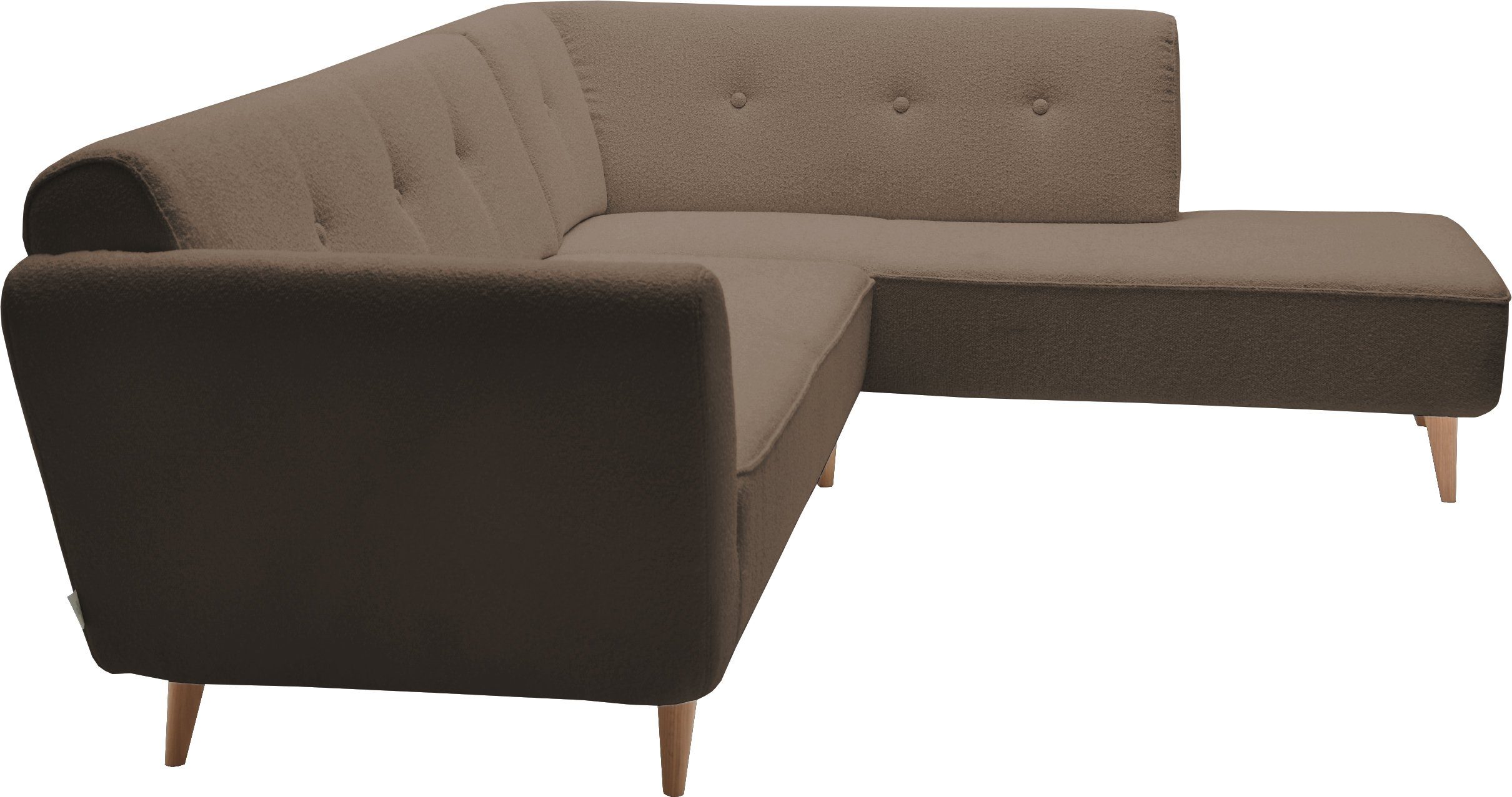 Ecksofa TOM New Breite 261 181 Wave 149 Chic, cm, TAILOR Tiefe cm peanut SCO HOME