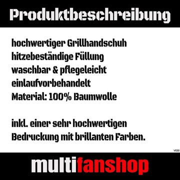 multifanshop Grillhandschuhe Deutschland - Herzschlag - Topflappen