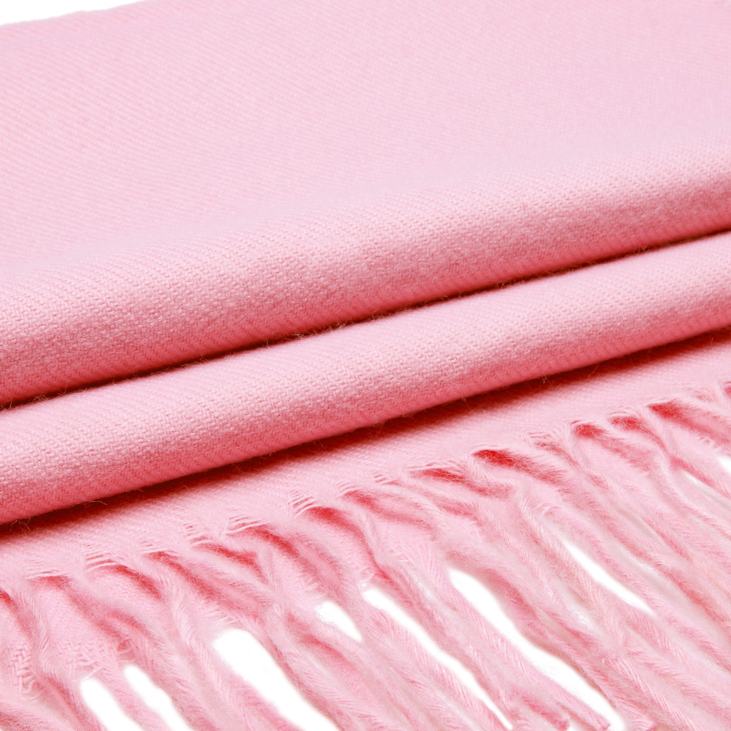 BRUBAKER Schal Cashmirillo Kuschelschal 30/40 x 180 cm Lang Leicht Warm Kuschelig, (Uni-Farben, 1-St. Herbst und Winterschal), Stola Tuch Schal mit Fransen für Damen und Herren