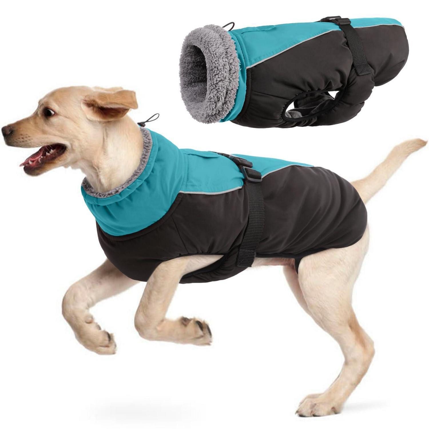 LuxusKollektion Hundemantel Hundemantel wasserdicht warm reflektierend S Himmelblau