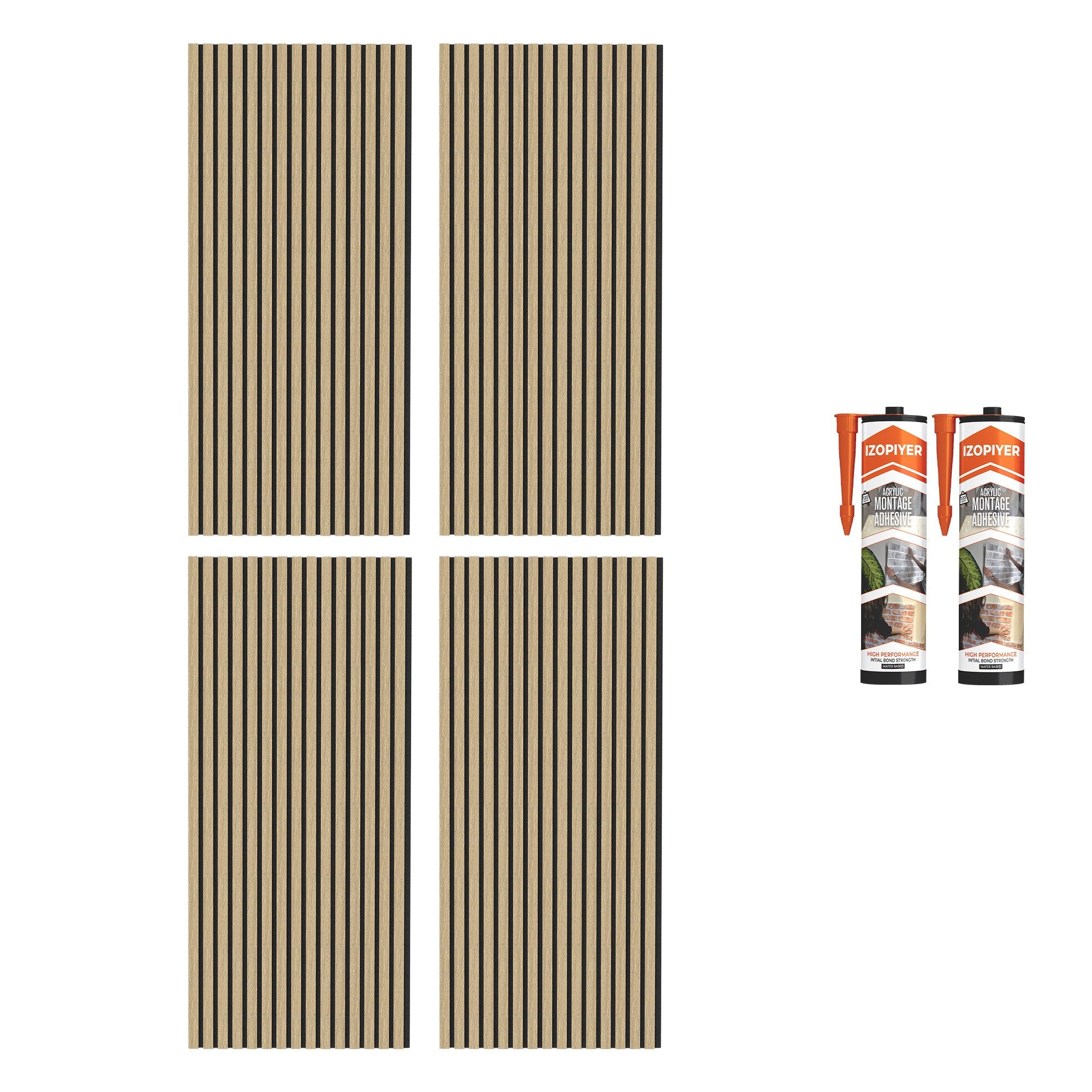 IZODEKOR 3D Wandpaneel IZODEKOR 3D Wandpaneele Holz Schalldämmung, Akustikp günstig online kaufen