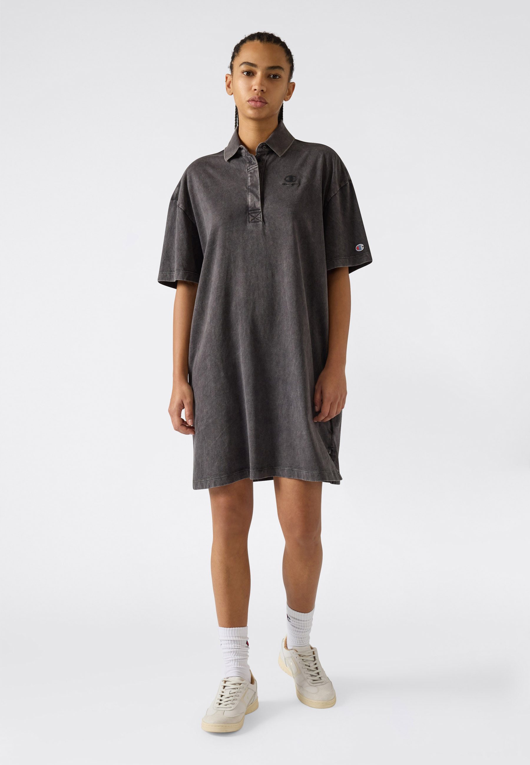 Champion Shirtkleid ICONS WASH Loose fit jersey dress für sportliche Aktivitäten, aus Baumwolle, sportlicher Stil