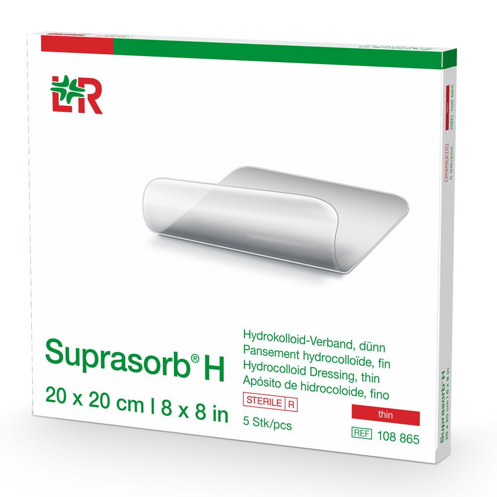 Lohmann & Rauscher GmbH & Co.KG Wundpflaster L&R Suprasorb H Hydrokolloid-Verband Dünn 20x20 cm