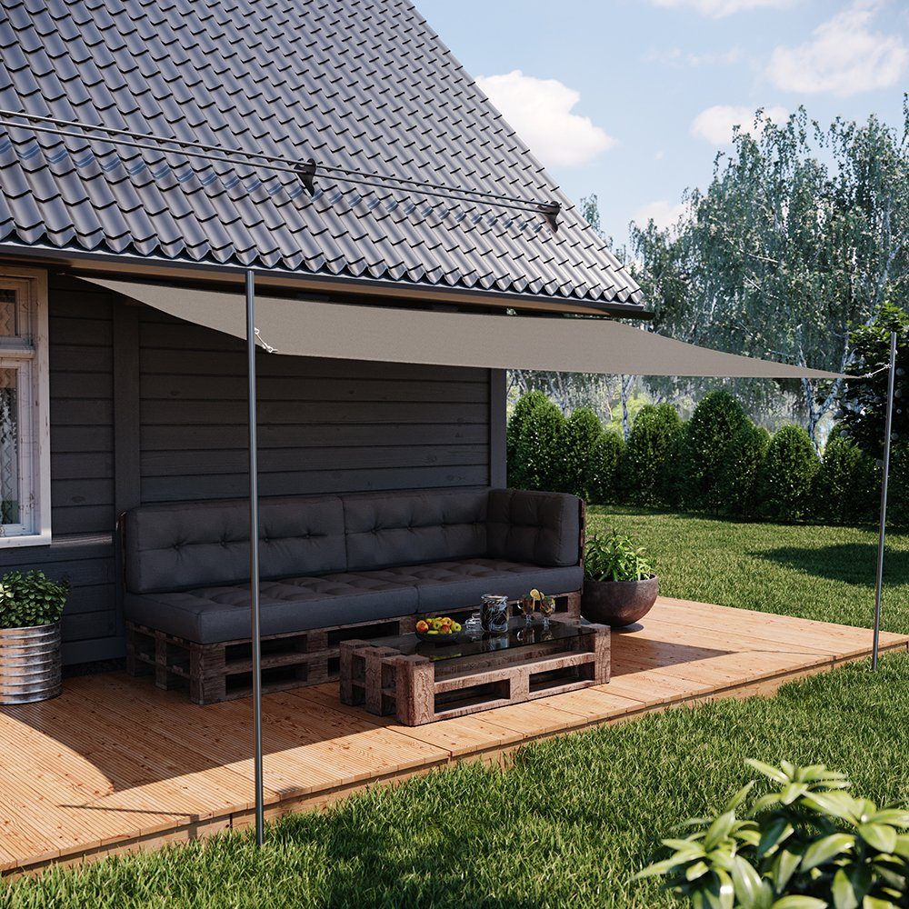 UV Sonnensegel 3x4 HDPE Rechteckig Sonnenschutz Überdachung Garten Balkon  Beige bei Marktkauf online bestellen