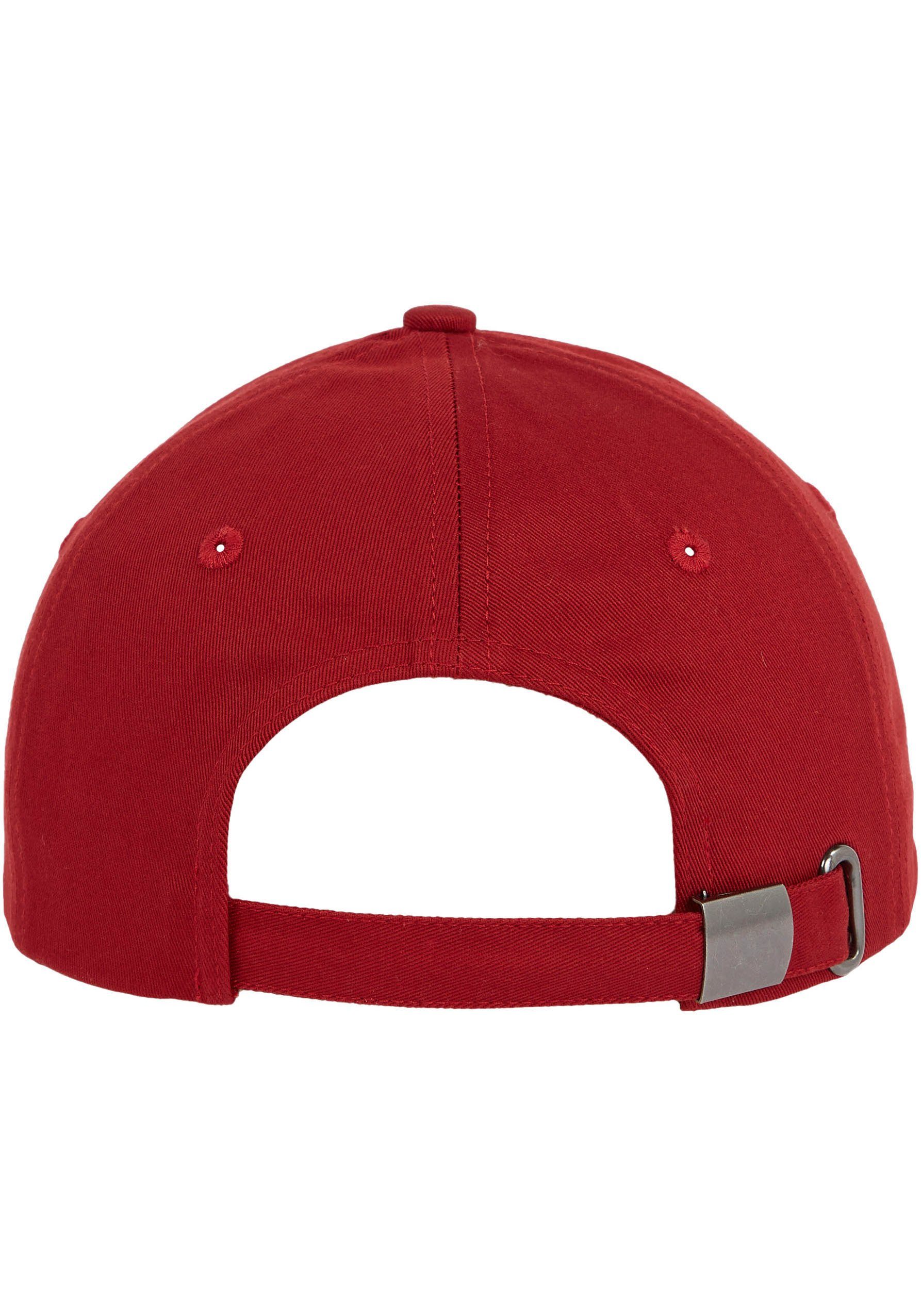 dunkelrot mit Tommy Baseball Hilfiger Leder-Badge Cap