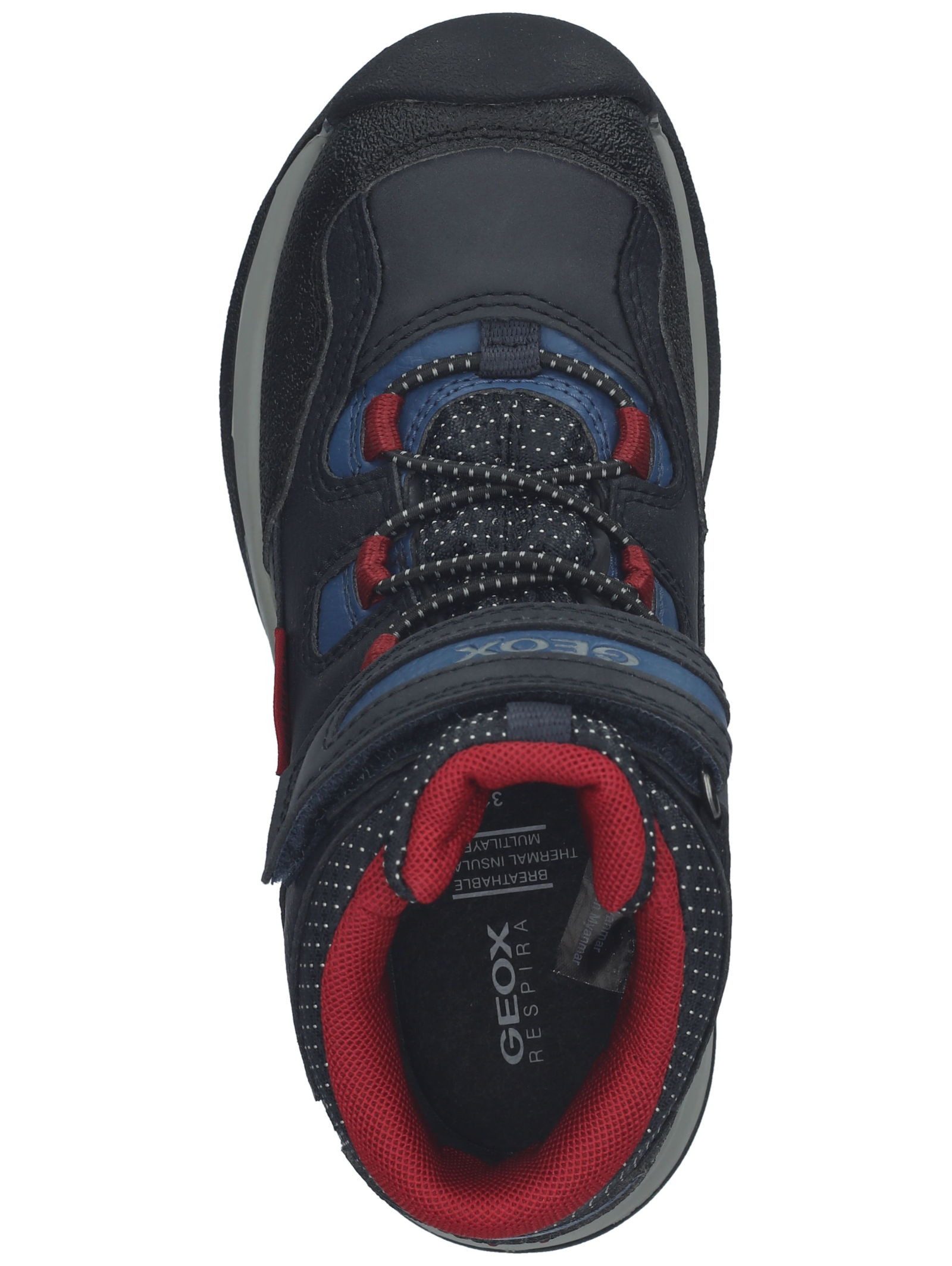 Geox Stiefelette Lederimitat/Textil . Schnürstiefelette