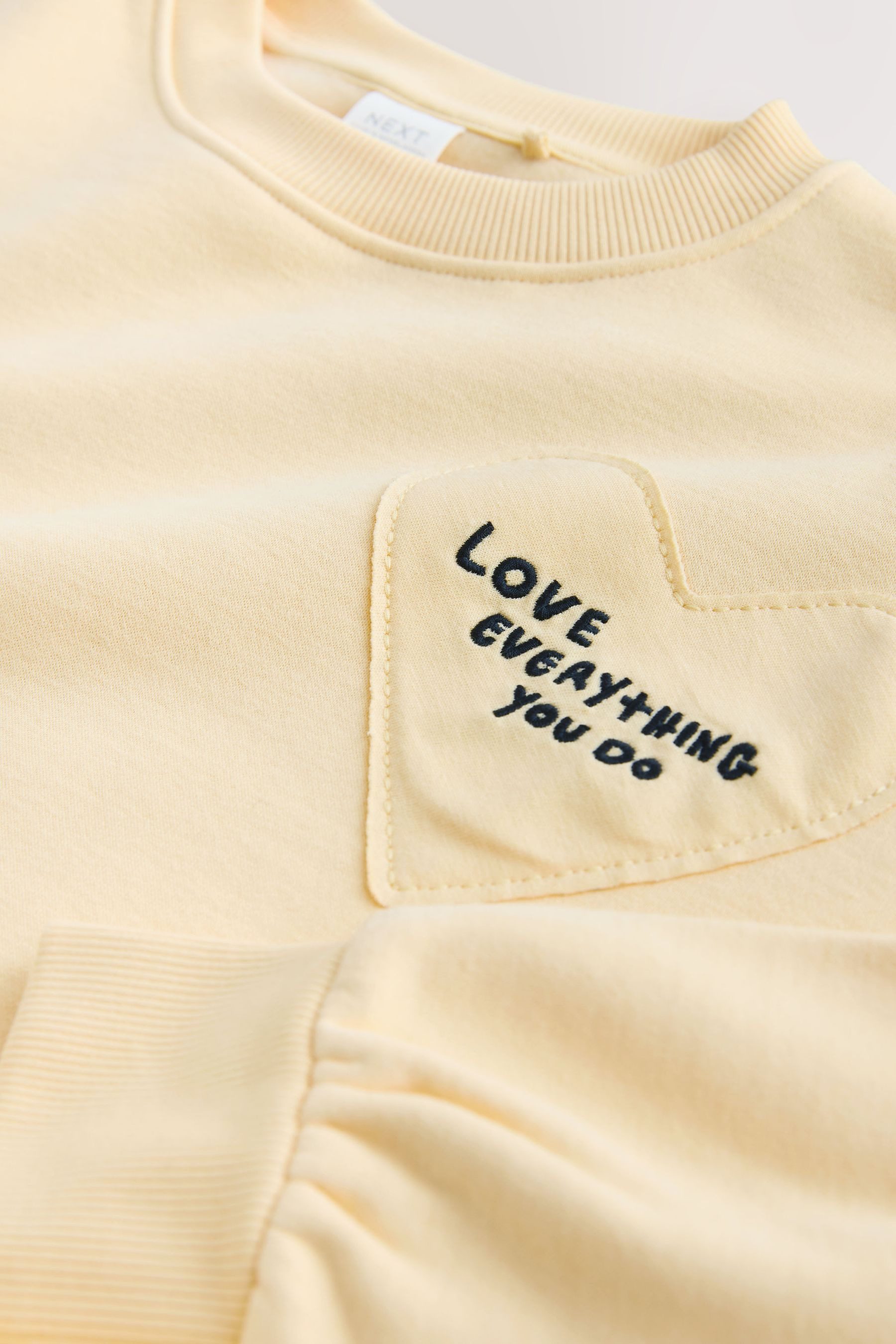 Next Top & Leggings Sweatshirt und Hose mit weitem Bein im Set (2-tlg)