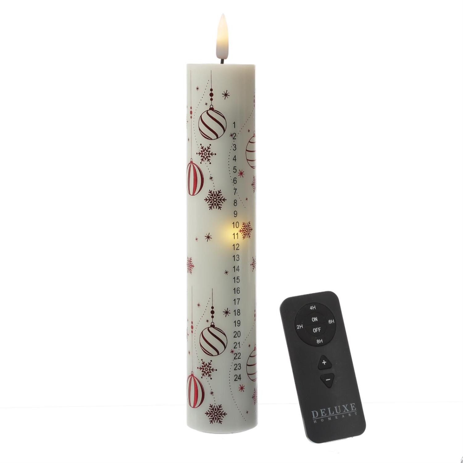 Deluxe Homeart LED-Kerze LED Adventskalenderkerze 24 günstig online kaufen