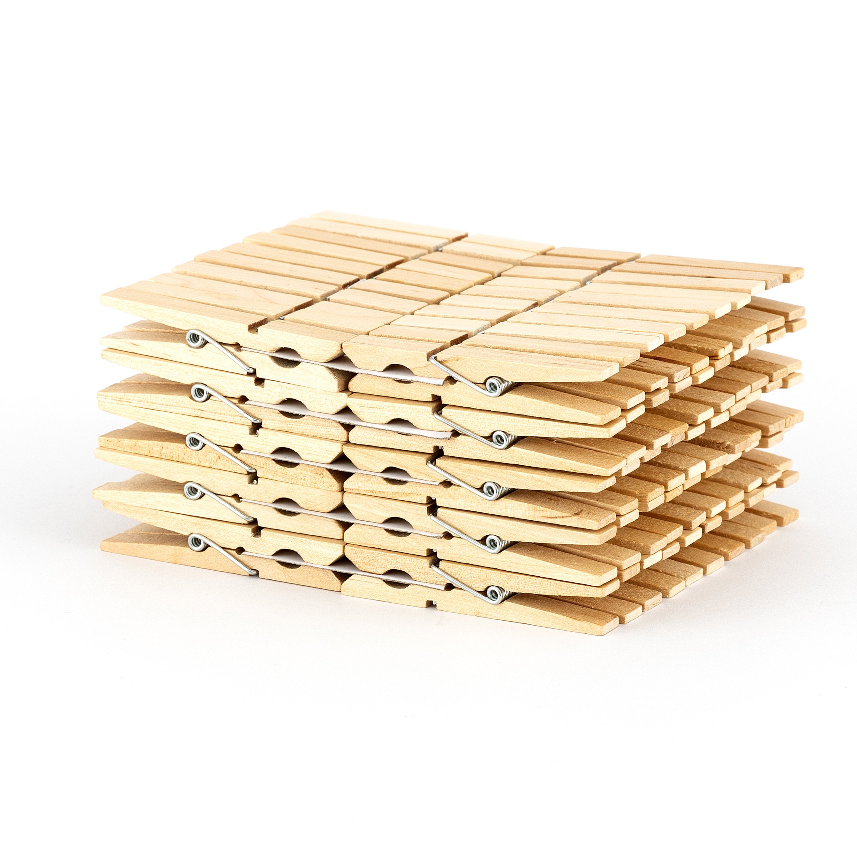 HomeBee Прищепки Прищепки (100er Set), FSC®-zertifiziert – Эко-товарe Holzklammern