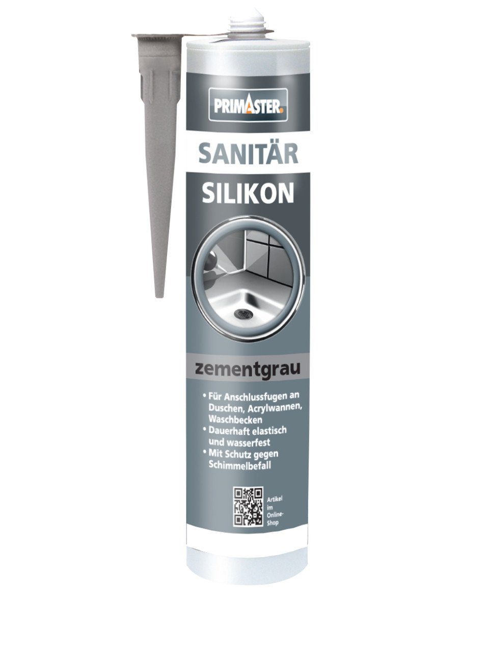 Primaster Silikon Primaster Sanitär Silikon zementgrau 310 ml günstig online kaufen