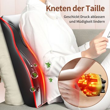 TWSOUL Nacken-Massagegerät Nackenmassagegerät, Shiatsu Rückenmassagegerät mit 8D Knetköpfen