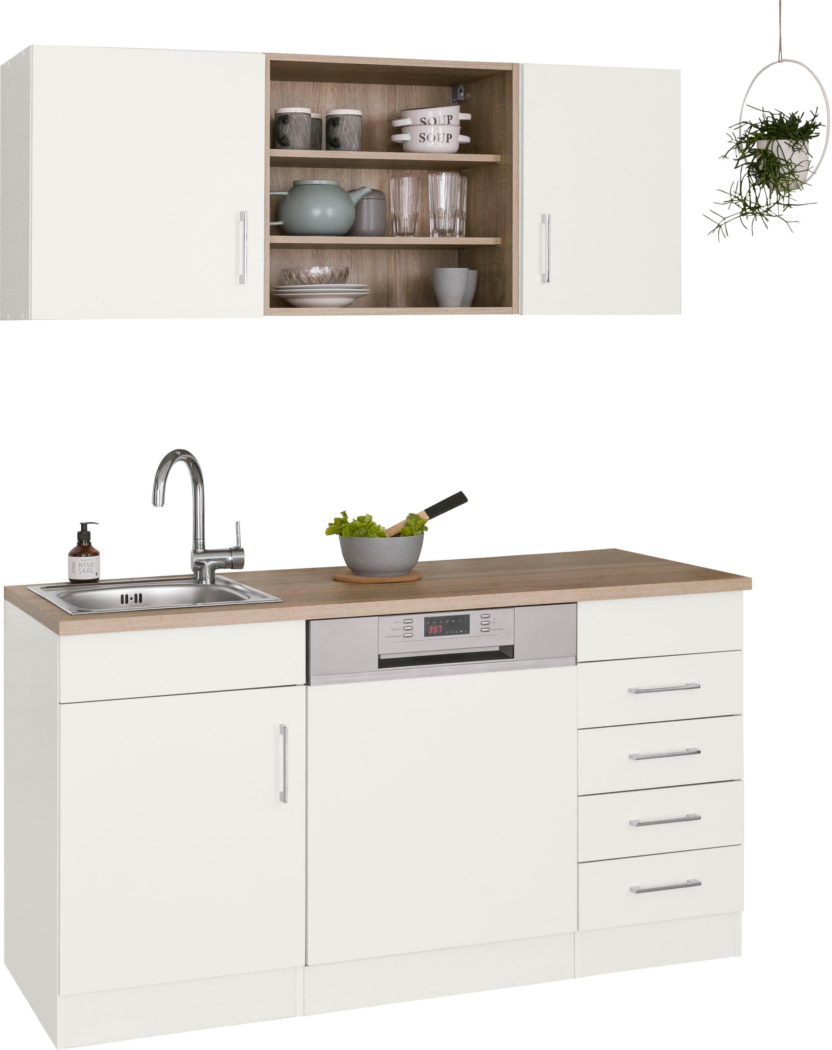 KOCHSTATION Pantryküche KS-Mali, Breite 150 cm, mit E-Geräten