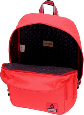 Enso Freizeitrucksack Basic, coral, mit Kopfhörerausgang