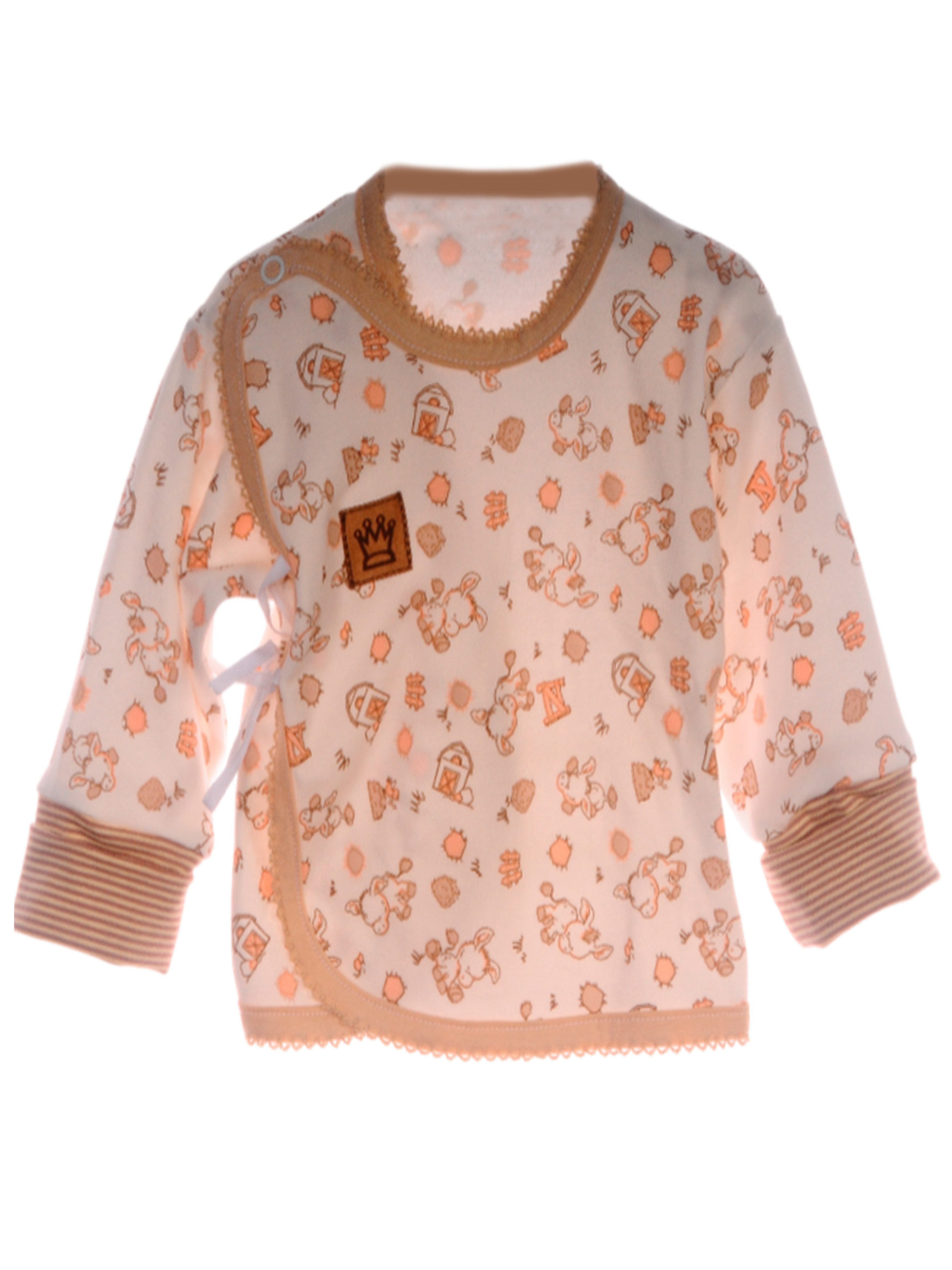Wickelshirt Baby Wickelhemdchen Langarmshirt Erstlingsshirt Shirt Hemdchen