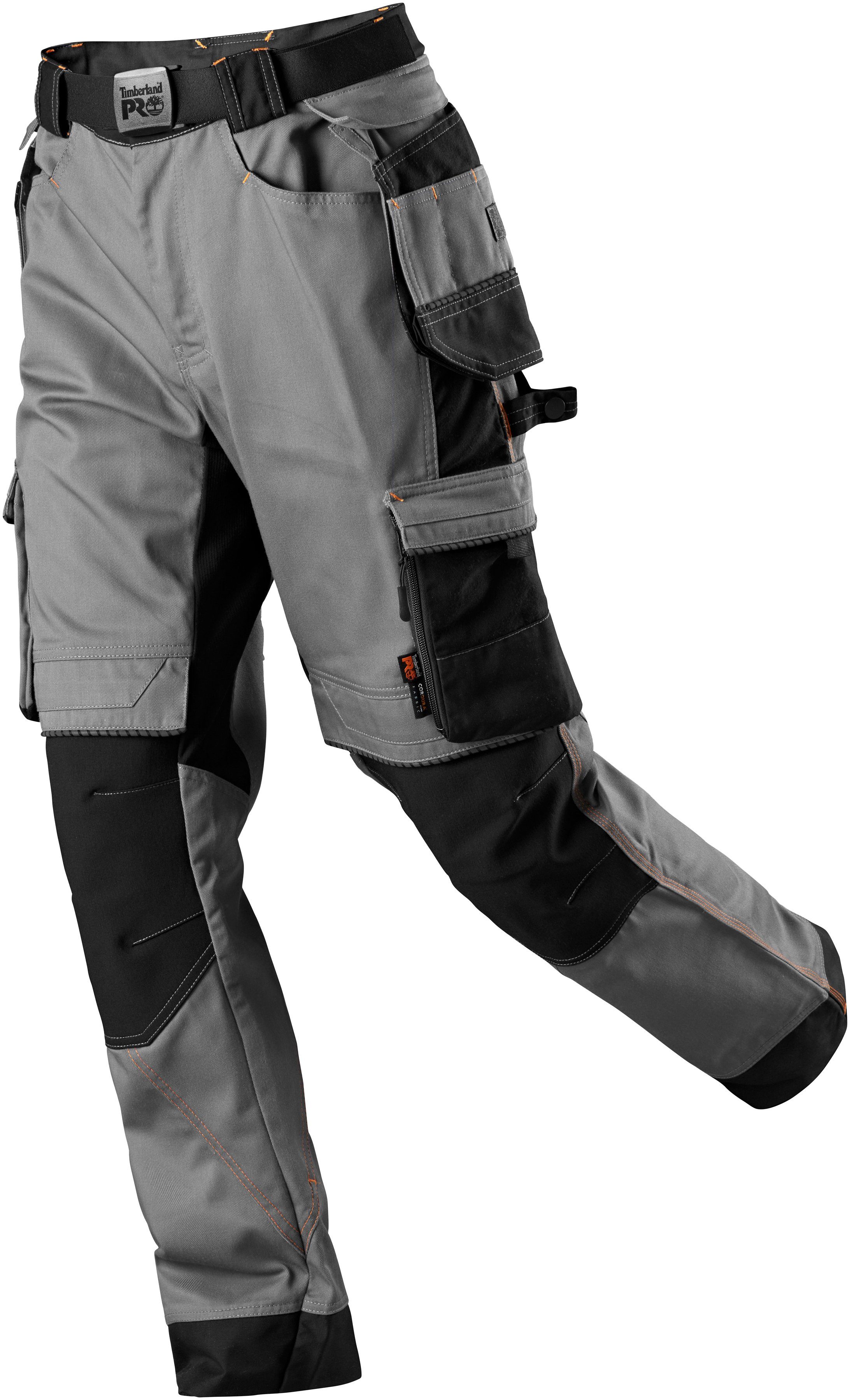 Arbeitshose Pro Timberland grau rundem Stretch-Komfortbund Tough Vent mit