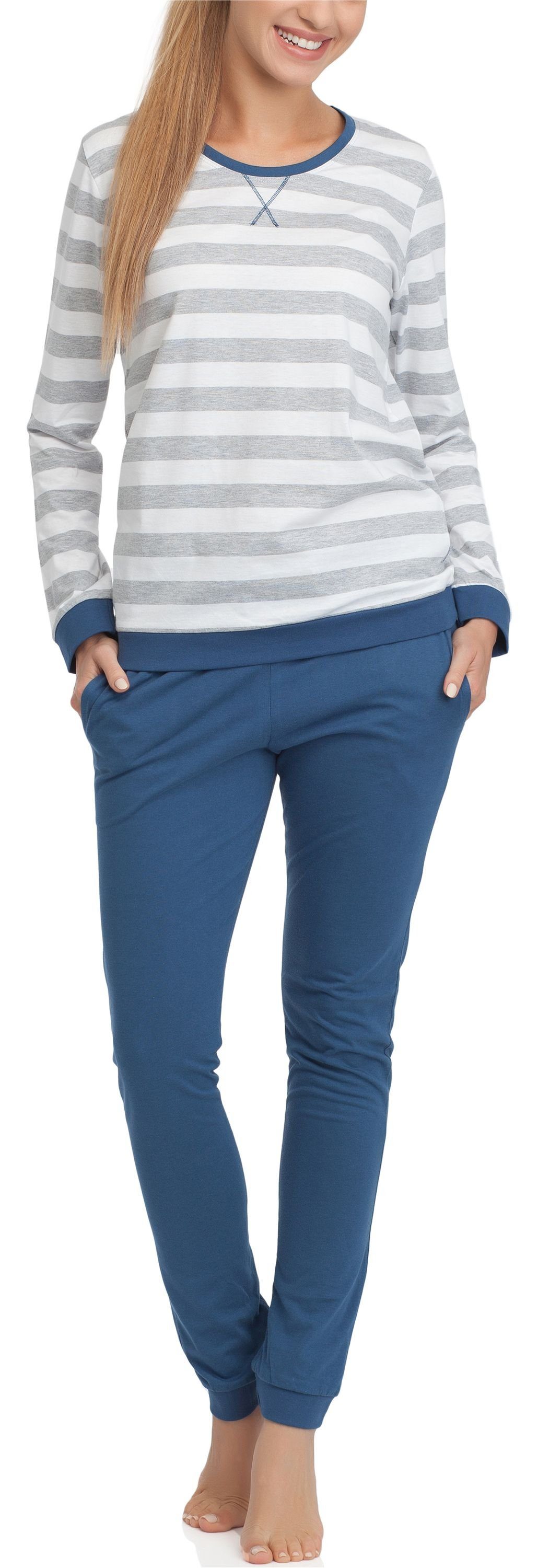 Cornette Schlafanzug Jungen Schlafanzug CR-789-Worms Jeans