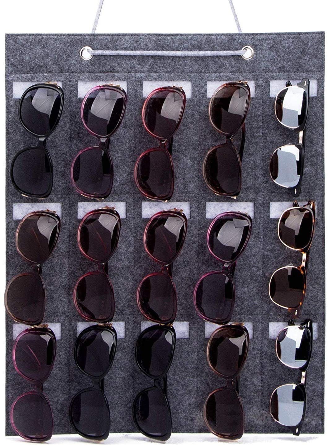 Damen Brillenetuis Leway Brillenetui Sonnenbrille Aufbewahrung Organizer, Wand hängende Beutel Taschen für Brille Brillenetui