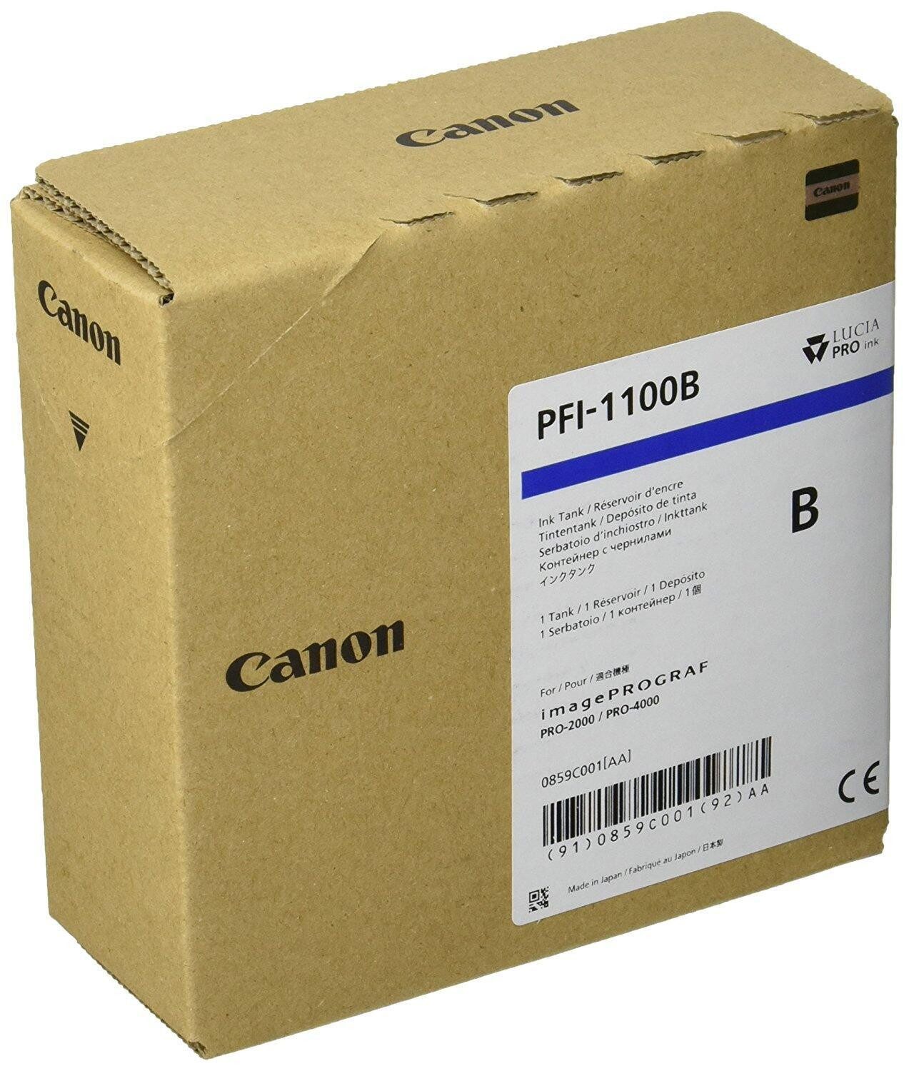 Canon Canon PFI-1100B Druckerpatrone blau Tintenpatrone