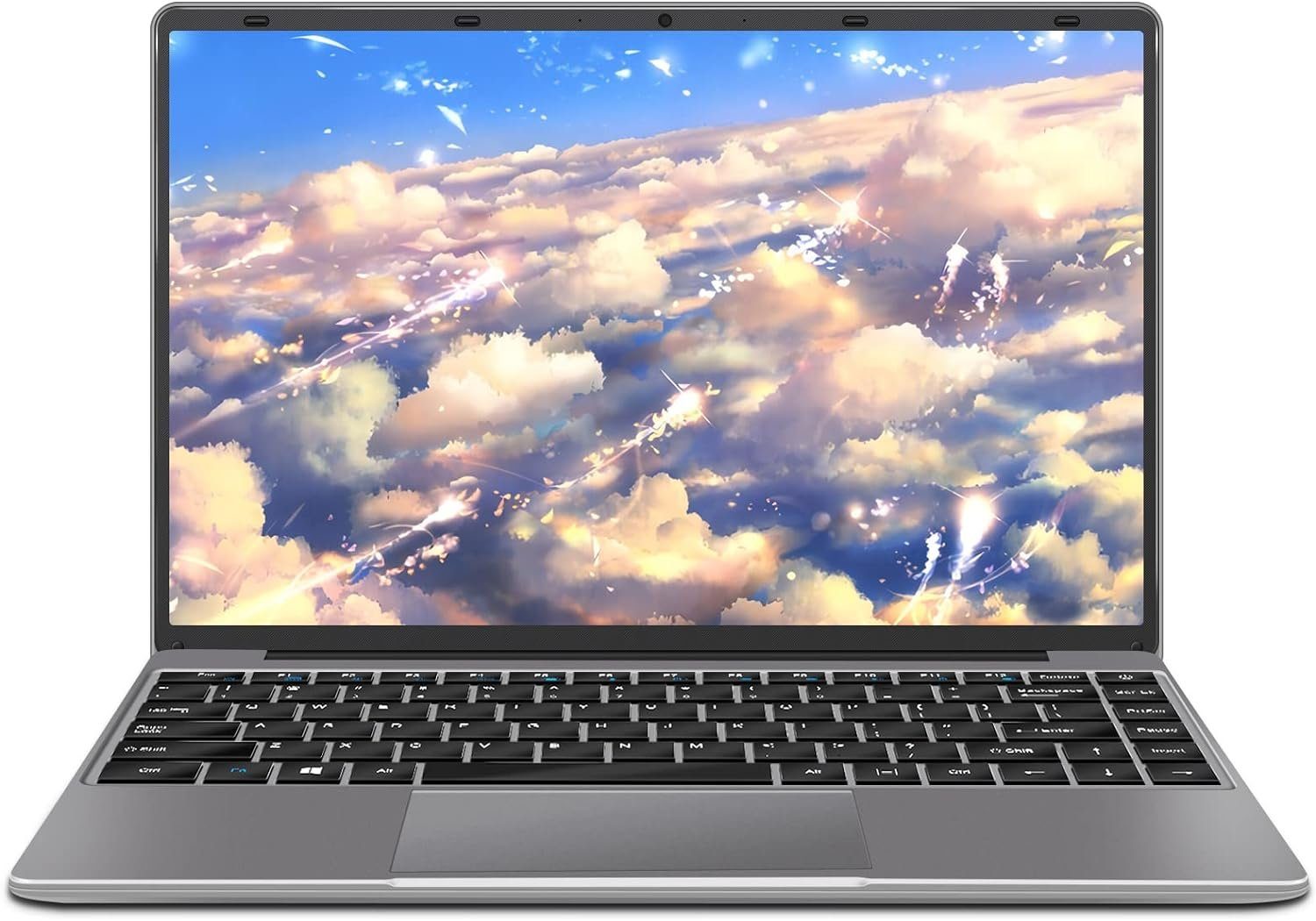 AOCWEI Laptop Celeron N4020 up to 2.8 GHz Notebook (Intel Celeron, N4020, 128 GB SSD, mit WiFi 2.4G+5G Bluetooth HDMI kabelloserMaus Deutscher Tastatur)
