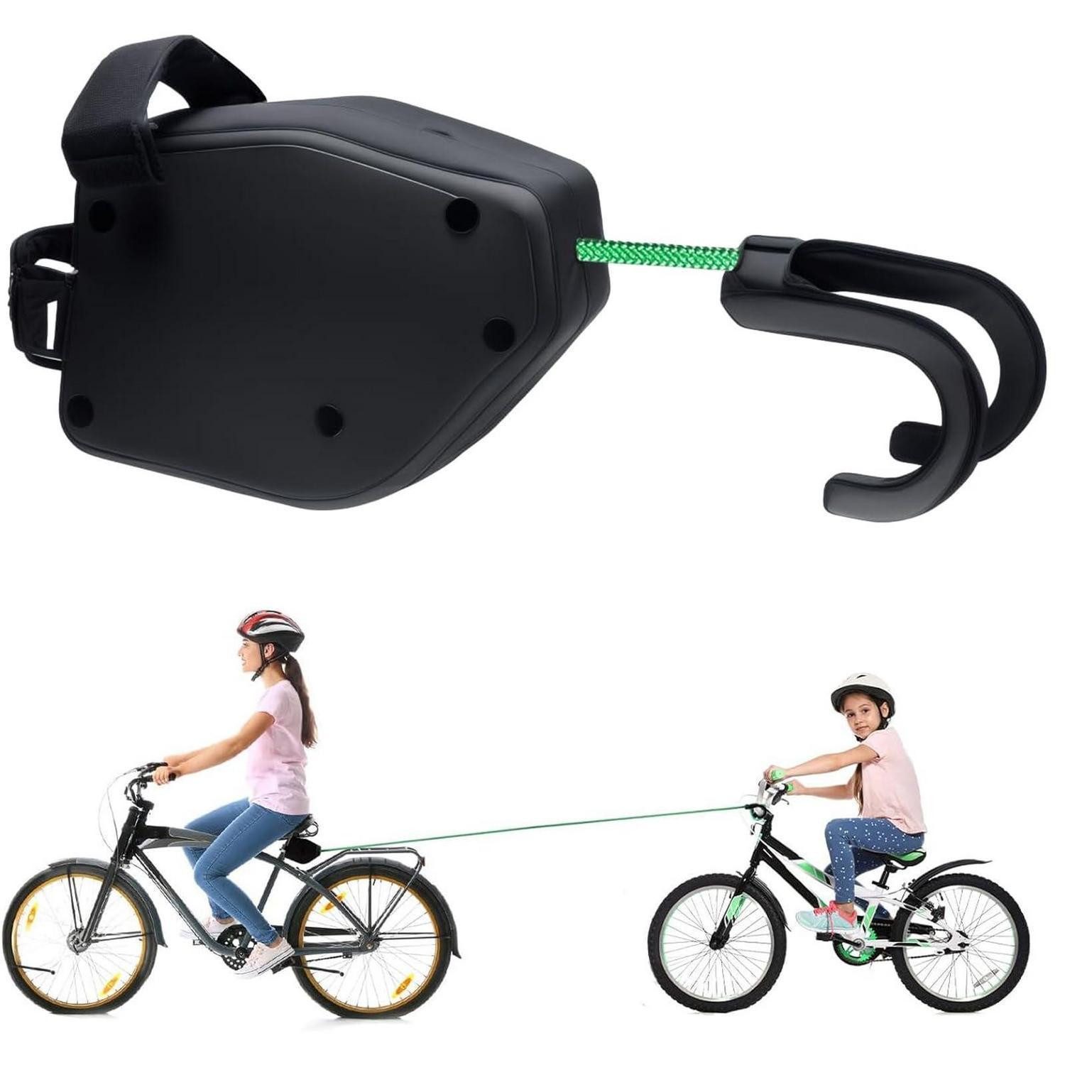 LuxusKollektion Abschleppseil Abschleppseil Fahrrad einziehbar 2,5 m für Kinder elastischer Zuggurt