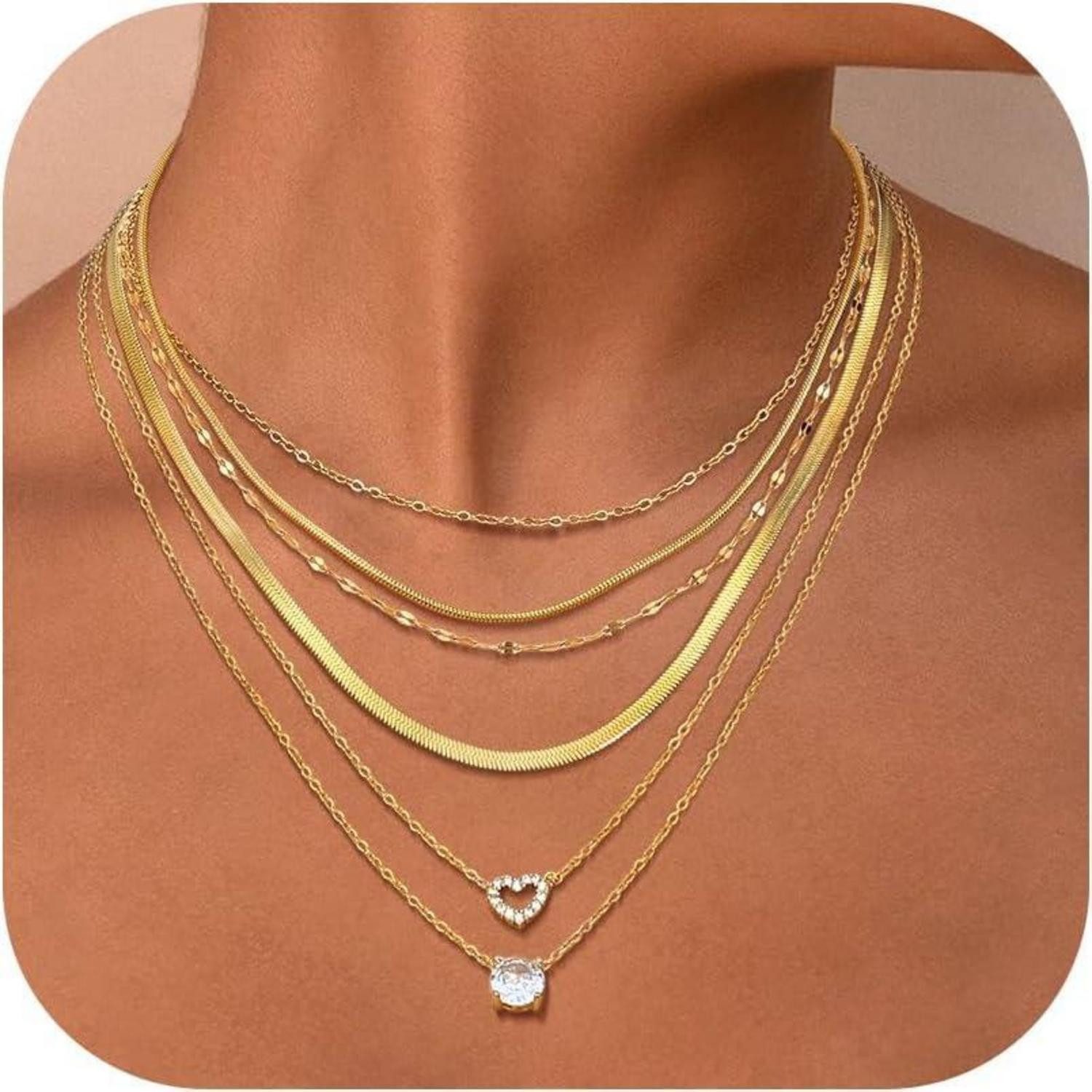 LuxusKollektion Ketten und Armband Set 6er günstig online kaufen