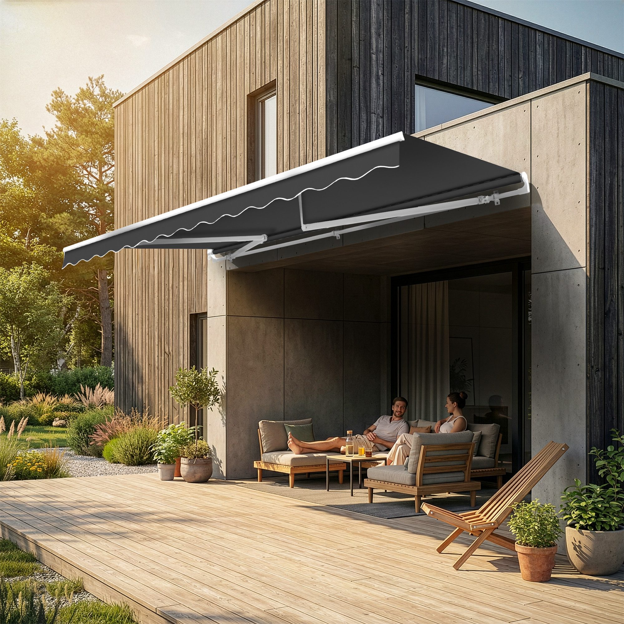 Eclipse Gelenkarmmarkise Größe: 3,00 x 2,50 Meter Gelenkarmmarkise Eclipse Economy 3x2,5m