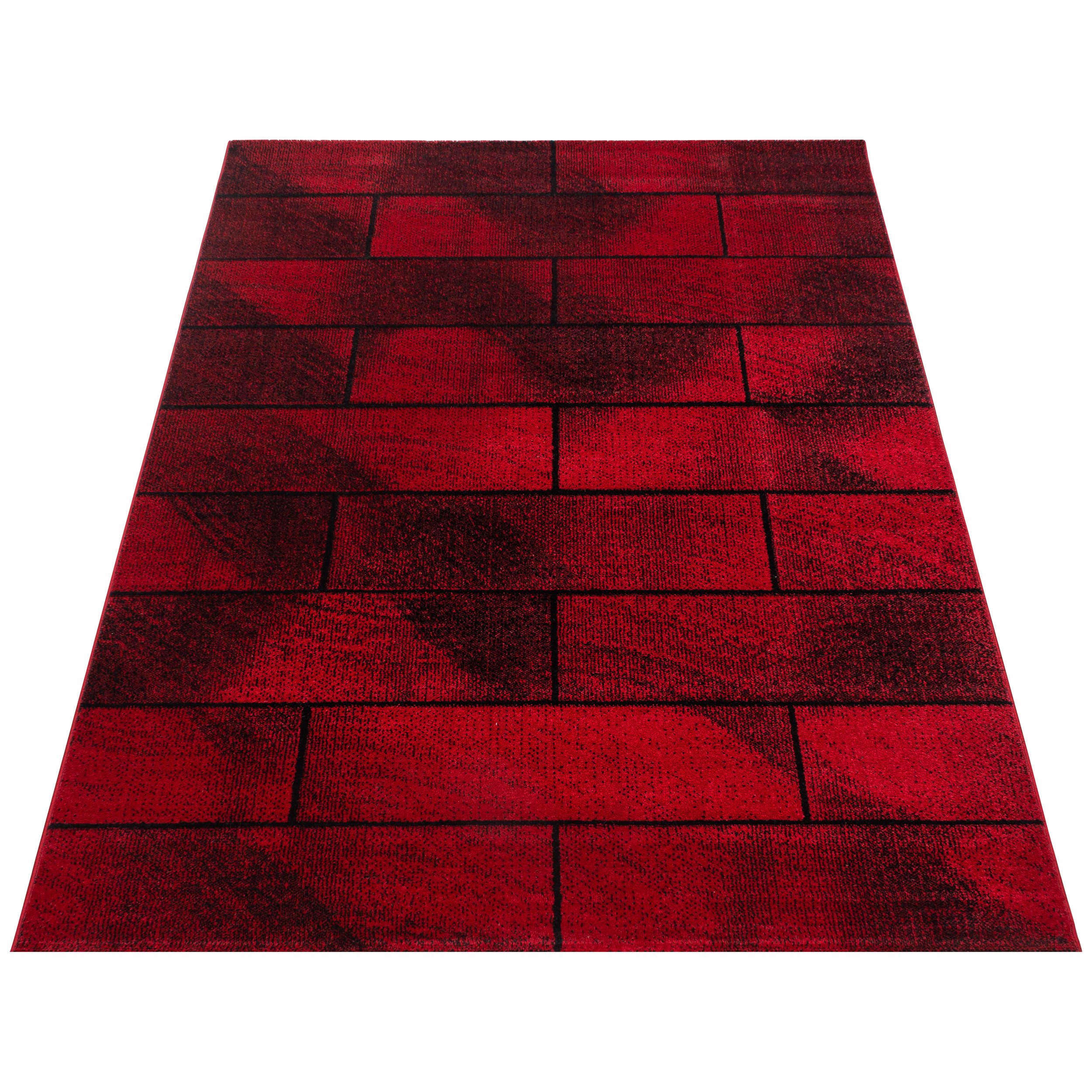 Carpettex Frisé-Teppich Geometrisch Design, Läufer, Höhe: günstig online kaufen