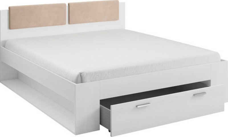 Helvetia Bettgestell Galaxy (Galaxy, 1-tlg., Bett), 140x200cmcm Abisko Ash / hellbeige