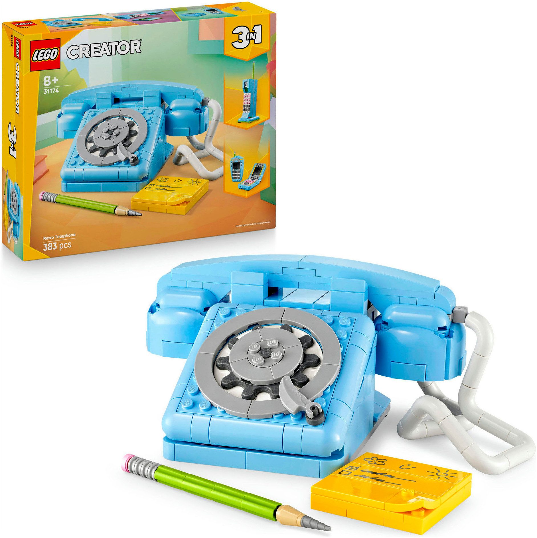 LEGO® Retro-Telefon (31174), LEGO LEGO Creator Konstruktionsspielsteine, (3 günstig online kaufen