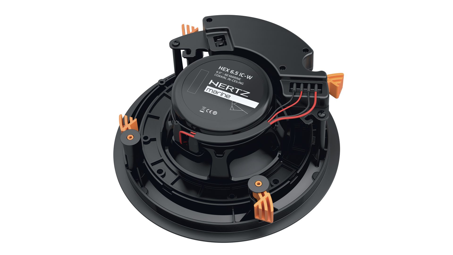 Hertz HEX 6.5 IC-W 16cm Koaxial Lautsprecher weiß Unterputz Einbau Auto-Lautsprecher