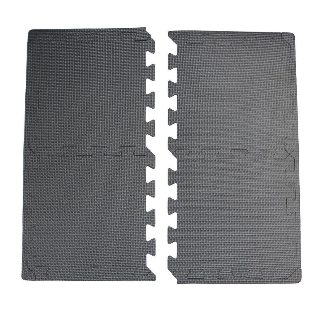 Fitnessmatte Yogamatte Bodenmatte + Bodenschutzmatte Endstücke x Trainingsmatte Unterlegmatte Puzzlematte Turnmatte 18 Sportmatte schwarz, Schutzmatte Übungsmatte Bodenmatte 36 Sporttrend 24 (30x30cm)