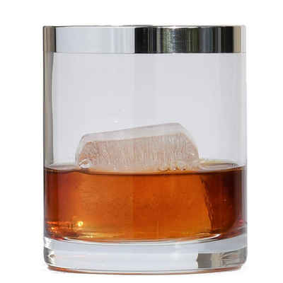 Blue Chilli Design Whiskyglas Design: Queen Ann Whiskyglas mit Feinsilberrand, 4-teilig