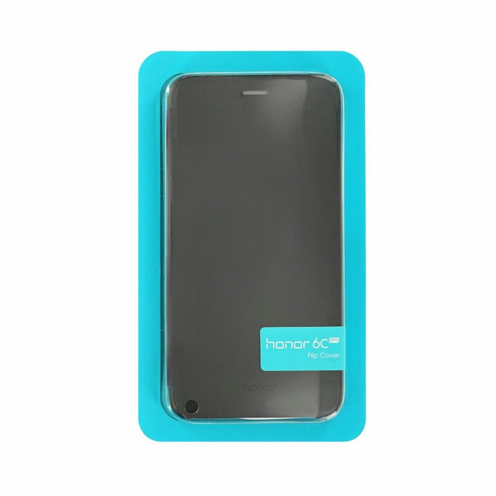 Handytasche Original Flip Handyhülle für Huawei Honor 6C Pro Schwarz 51992141