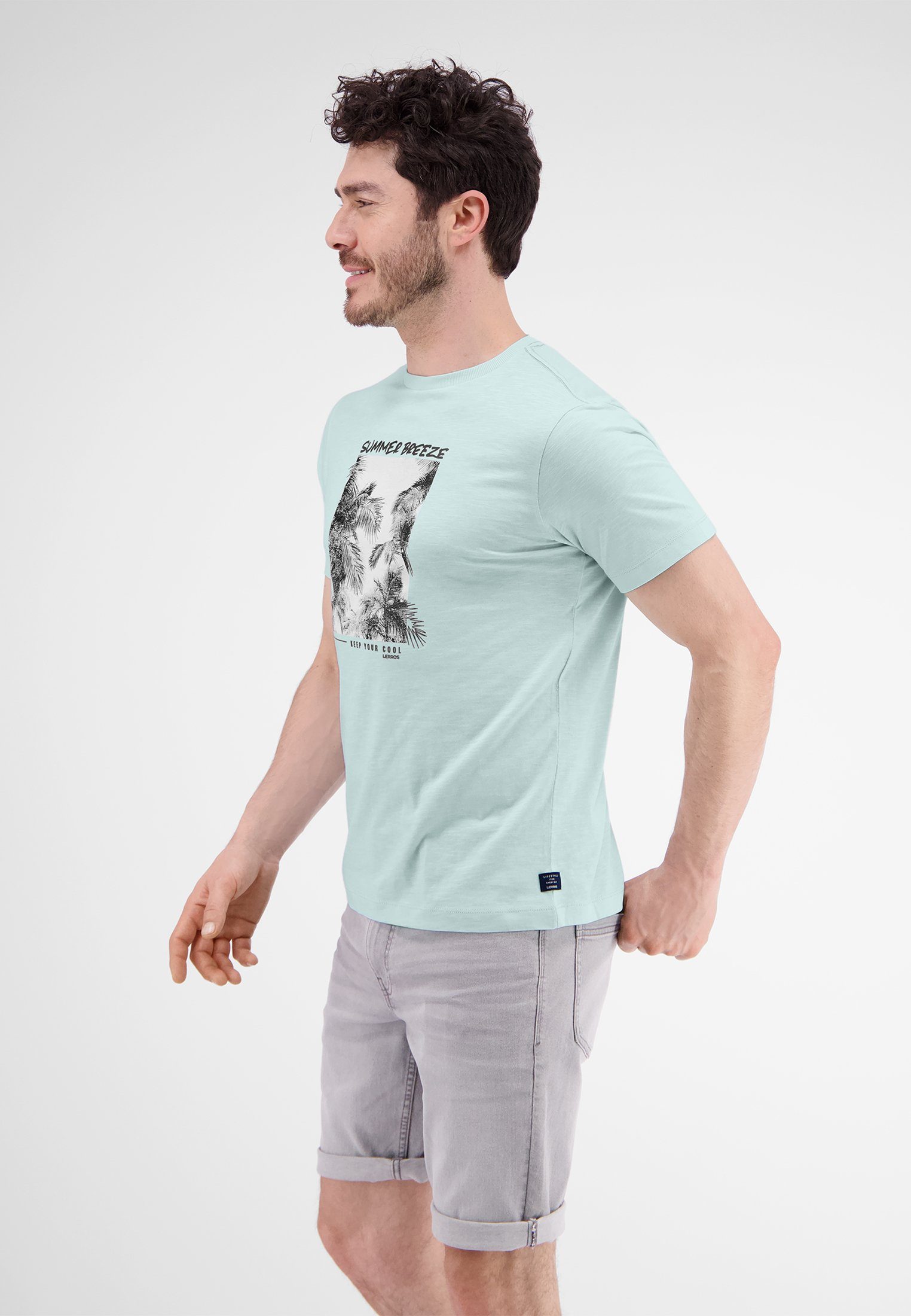LERROS T-Shirt T-Shirt mit Fotoprint