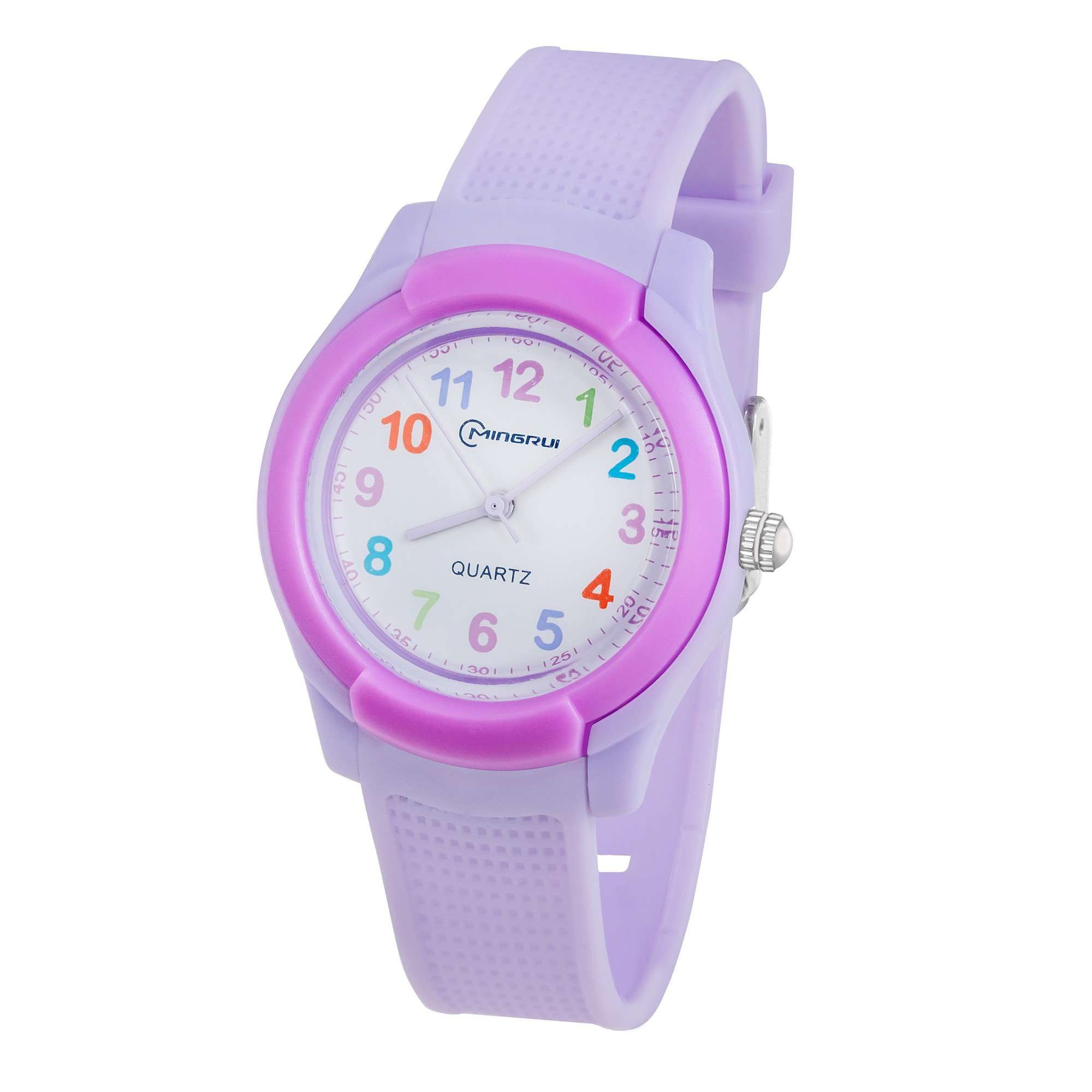 Quarzuhr Kinder Silikon Armbanduhr Gummi Uhr Bunte Mädchen Jungen Kinderuhr