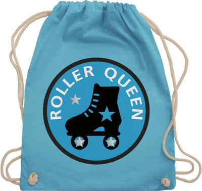 Shirtracer Turnbeutel Roller Queen Rollschuh, Vintage Retro