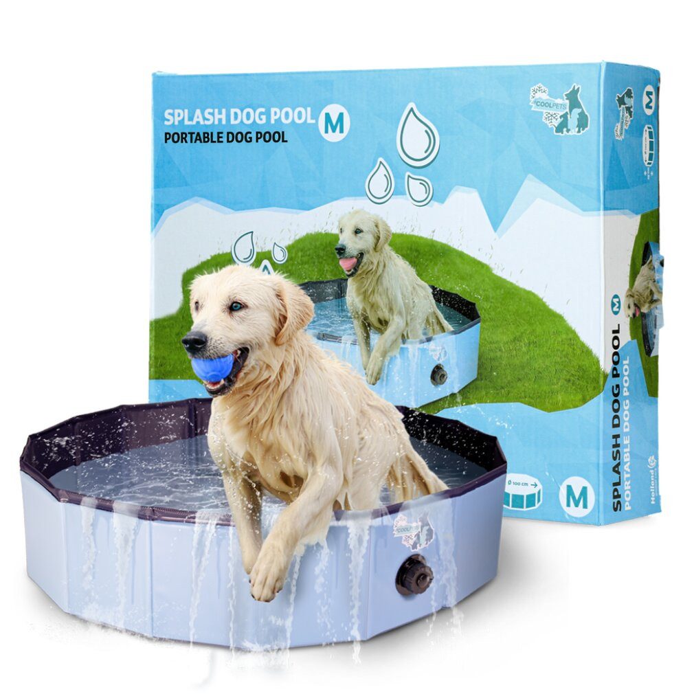 CoolPets Tierquietschie Splash Dog Pool ø 100 x 30 cm