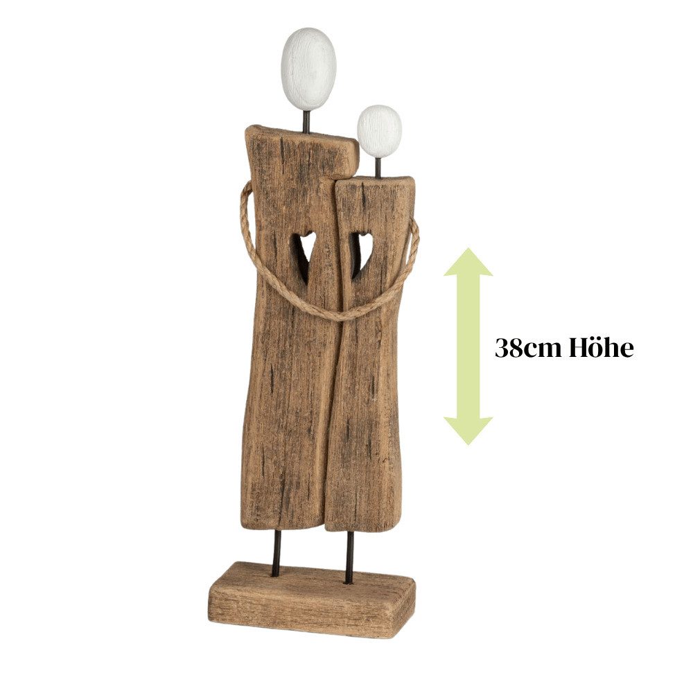 formano Skulptur Paarfiguren, Höhe: 38cm, Farbe: Braun, Motiv: Paar