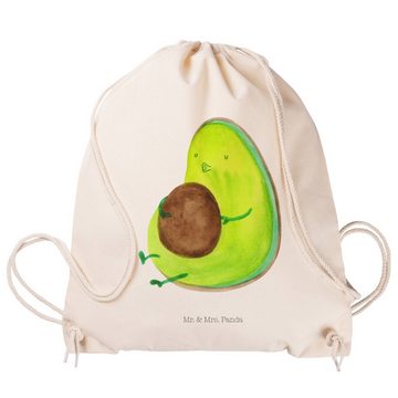 Mr. & Mrs. Panda Sporttasche Avocado Pfeifen - Transparent - Geschenk, dick, rund, Sporttasche, Ve (1-tlg), Stabile Kordel