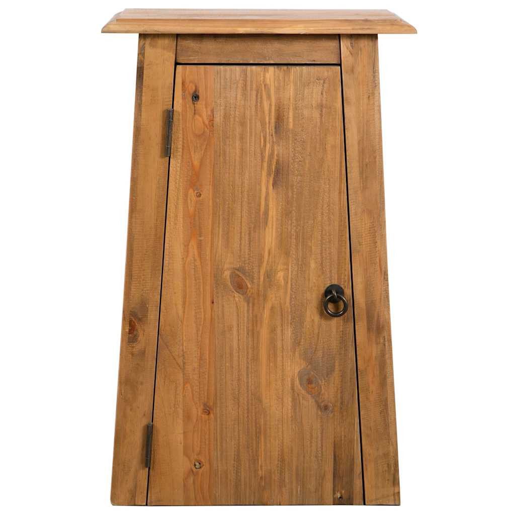 furnicato Wandhängeschrank Wandschrank aus massivem Kiefernholz 42x23x70 cm in Naturfarbe, 1-tlg., Badregal im Vintage-Stil mit Ablage und Stauraum für das Badezimmer