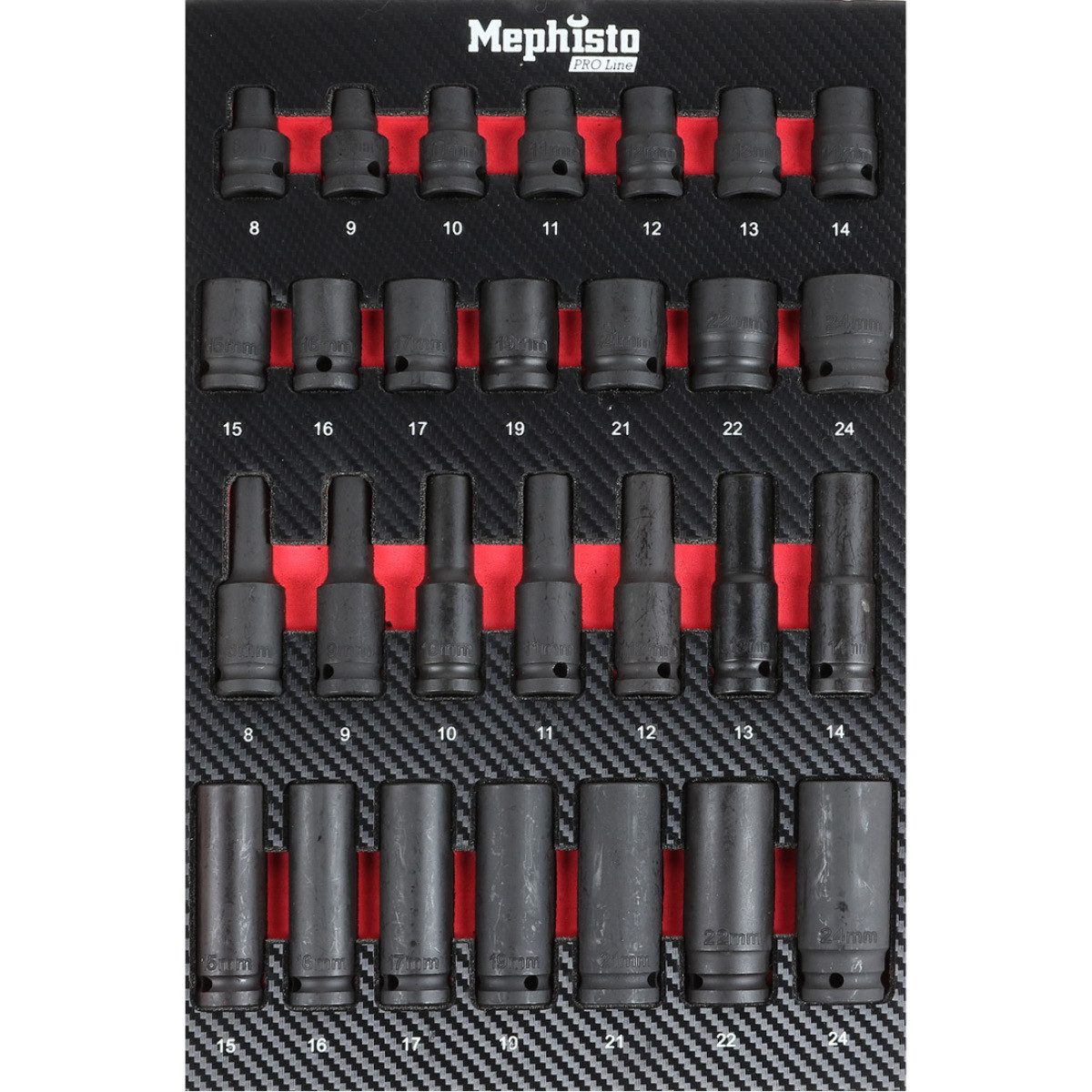 Mephisto-Tools Werkzeugset, (Set), metrisch, inkl. Soft Inlay in Carbon-Opt günstig online kaufen