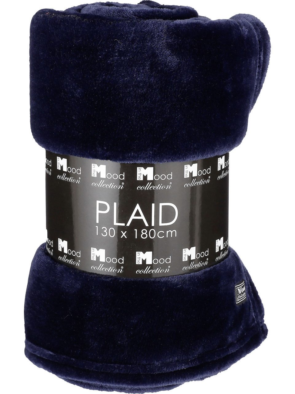 Wolldecke In the Mood Fleecedecke Famke dunkelblau Polyester, In the Mood