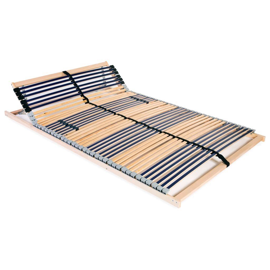 vidaXL Bett Lattenrost mit 42 Latten 7 Zonen 100x200 cm